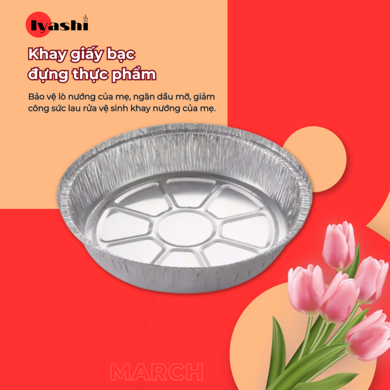 Gợi ý Khay giấy bạc dành cho Mẹ